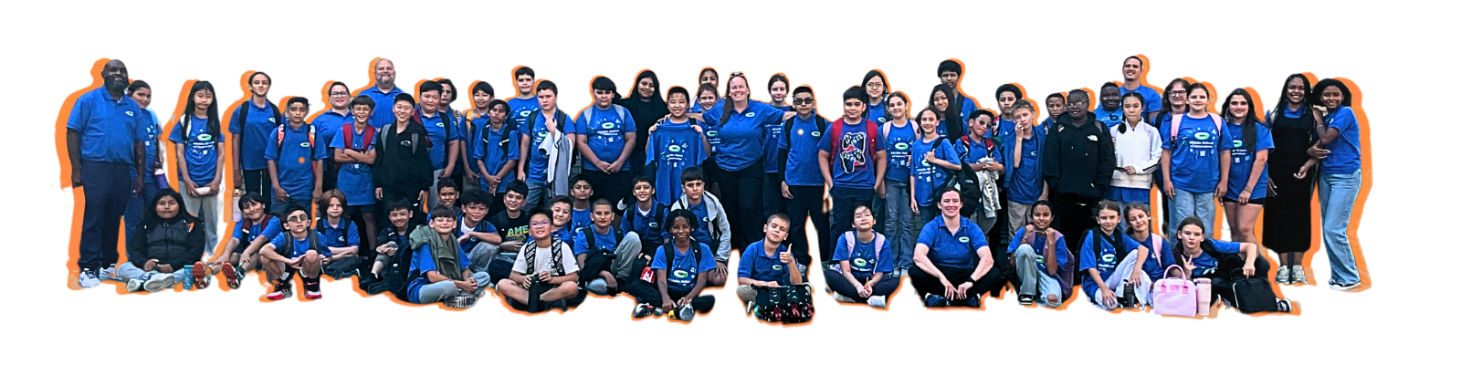 MSI whole school posing for camera